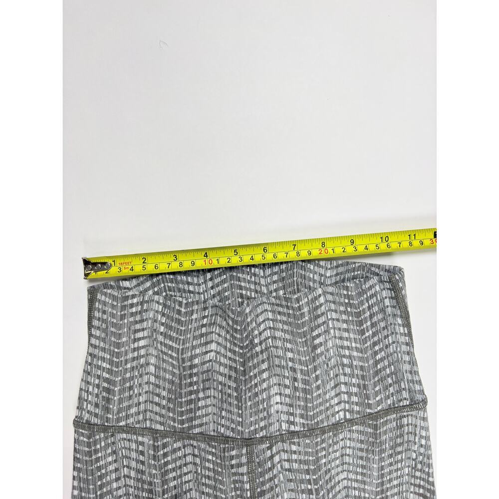 Lululemon Wunder Under Leggings Size 4 Gray White Abstract Print High Rise Yoga - Picture 10 of 10